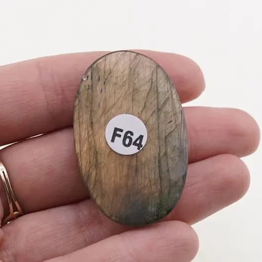 Cabochon Labradorit fatetat 43x27x7mm F64, imagine 2