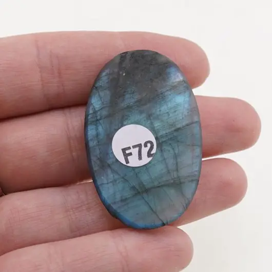 Cabochon Labradorit fatetat 42x27x7mm F72, imagine 2