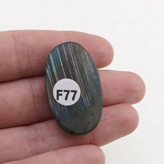 Cabochon Labradorit fatetat 35x20x8mm F77, imagine 2