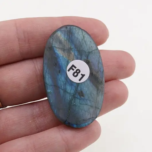 Cabochon Labradorit fatetat 45x26x7mm F81, imagine 2