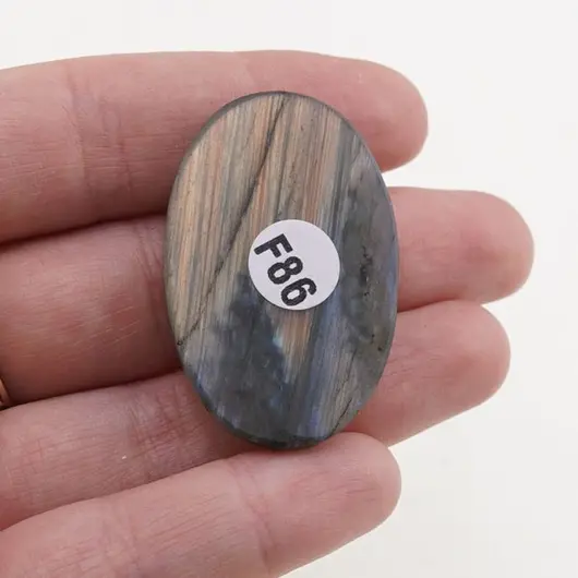 Cabochon Labradorit fatetat 39x26x8mm F86, imagine 2