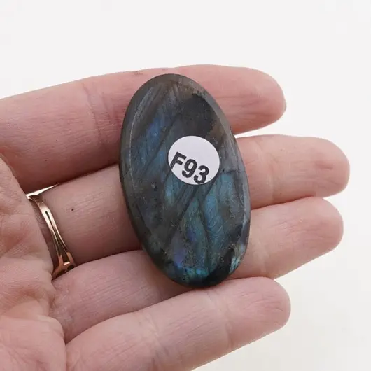 Cabochon Labradorit fatetat 43x25x8,5mm F93, imagine 2