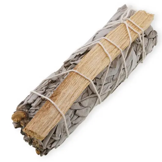 Buchet Salvie Alba cu Palo Santo - 10cm
