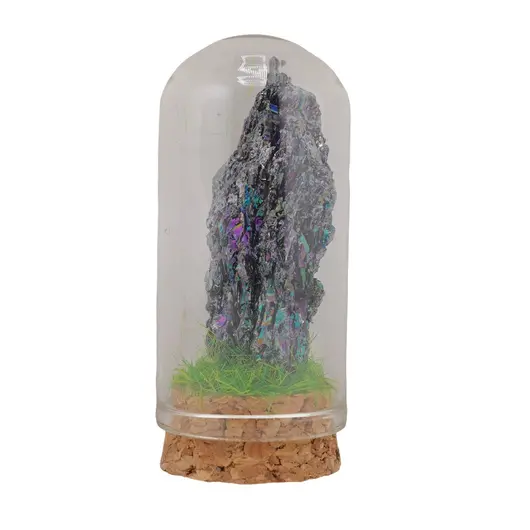 Cupola cu Agat druzy electroplacat, 65mm, imagine 2