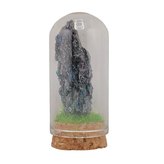 Cupola cu Agat druzy electroplacat, 65mm, imagine 3