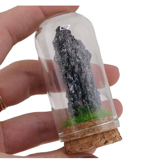 Cupola cu Agat druzy electroplacat, 65mm
