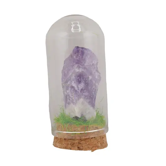 Cupola cu cristal natural Ametist brut, 65mm, imagine 3
