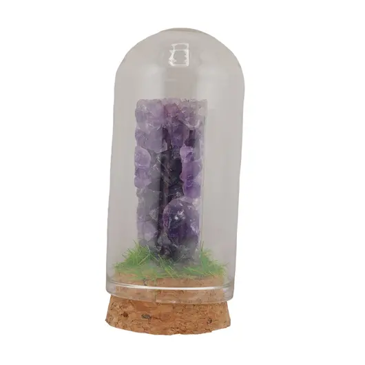 Cupola cu cristal natural cluster Ametist, 65mm, imagine 2