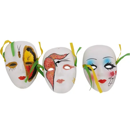 Masca decorativa venetiana mica, 10cm, imagine 3