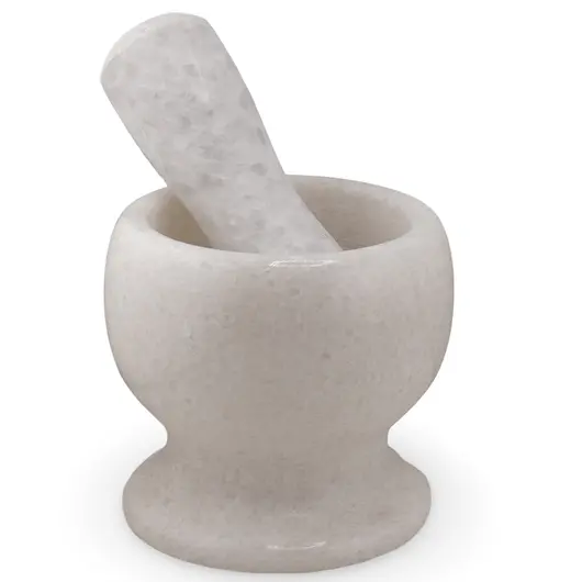 Mojar mic cu pistil din cristal natural Jasp alb, imagine 2