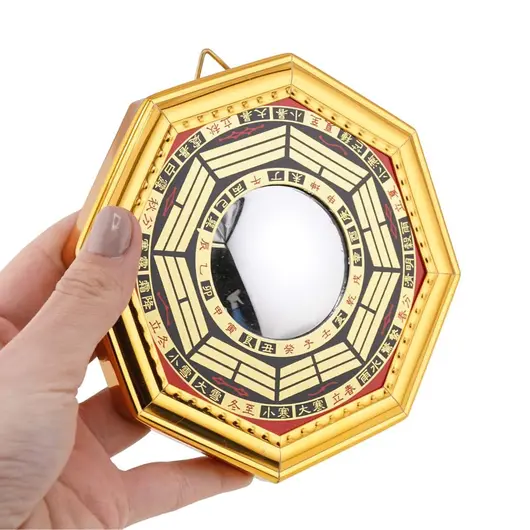 Oglinda Feng Shui Ba Gua convexa, 12,5cm, imagine 4