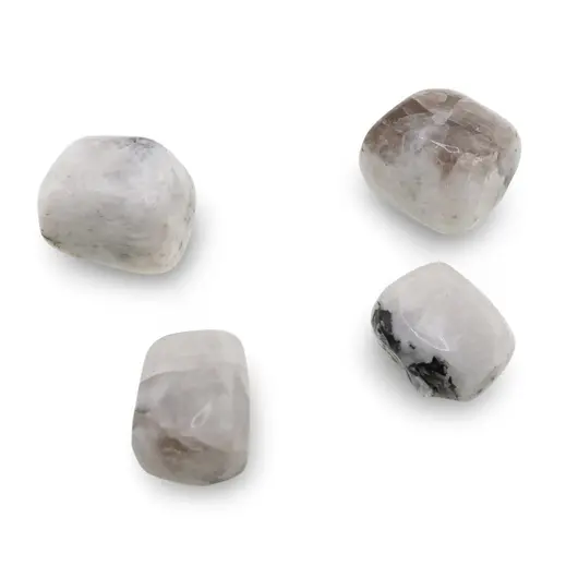 Piatra lunii cu turmalina rulata 2cm, imagine 2