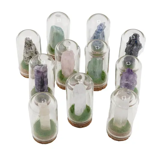 Cupola cu cristal natural Selenit brut, 65mm, imagine 5