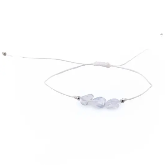 Bratara reglabila cu snur si Opalit neregulat 6-10mm, imagine 2