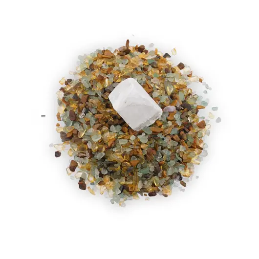 Set pentru prosperitate Aventurin, Citrin, Ochi de Tigru si Selenit brut, 100g, imagine 2