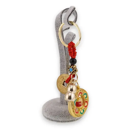 Breloc Feng Shui cu mantre tibetane, Wu lou si Morisca dorintelor, premium, imagine 2