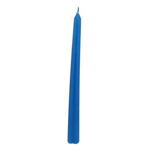 Lumanare conica din parafina, albastra - 24cm