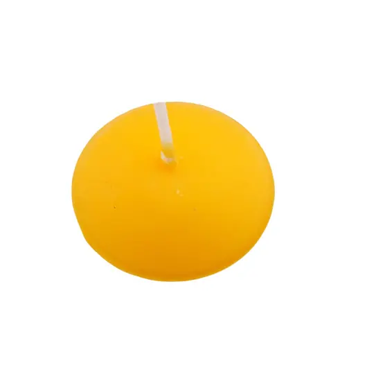 Lumanare plutitoare din parafina, galbena - 4,5cm, imagine 2