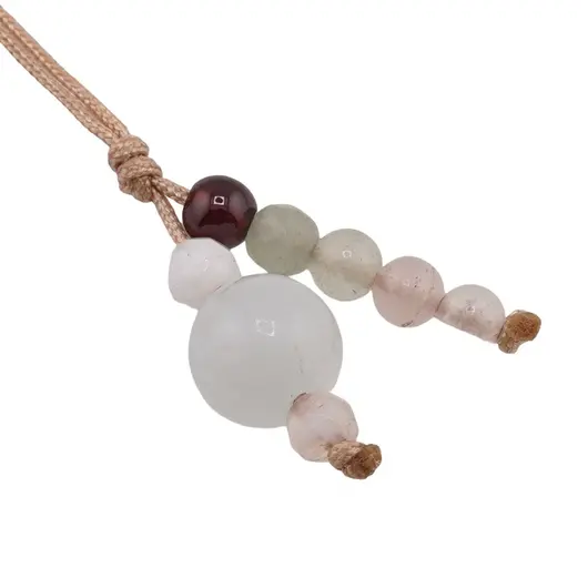 Accesoriu cu pietre semipretioase Acvamarin sfera 8mm si mix cristale 4mm, imagine 2