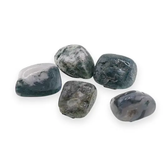 Magnet Agat moss rulat, 20-25mm, imagine 2