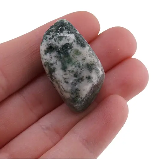 Magnet Agat moss rulat, 20-25mm, imagine 4