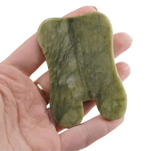 Piatra Gua Sha din Jad pentru masaj - 7,2cm, imagine 6