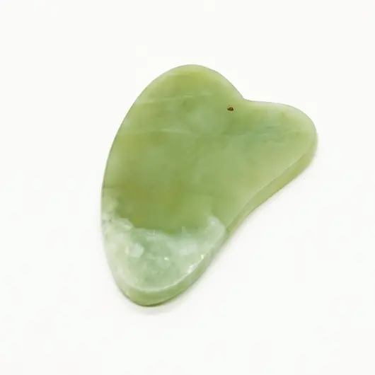 Piatra Gua Sha din Jad pentru masaj - 7cm