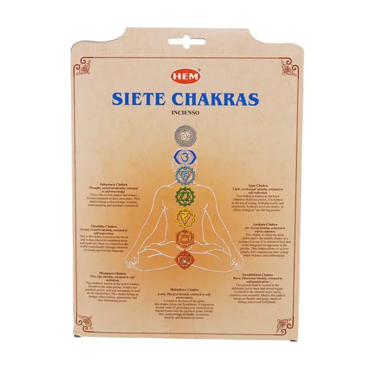 Set 7 pachete betisoare parfumate Hem 7 Chakras, imagine 2