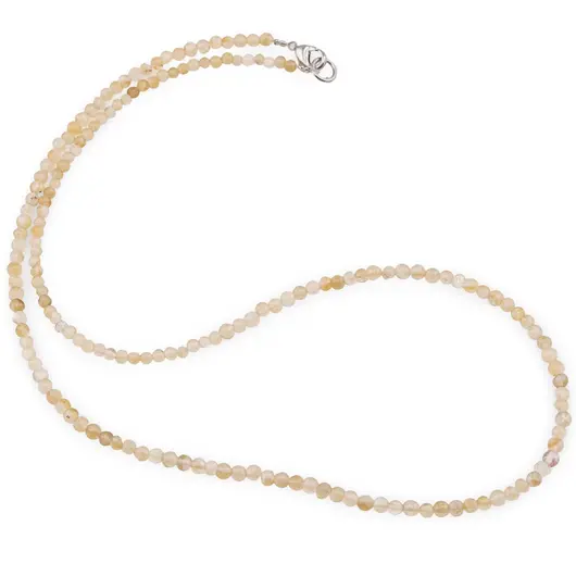 Colier Citrin sfere, 3mm