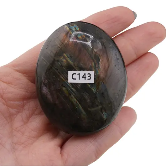 Palm Stone Labradorit C143, 82g, imagine 3