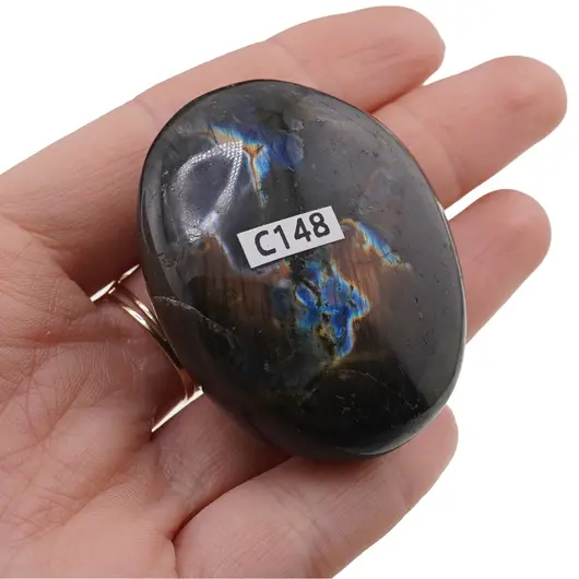 Palm Stone Labradorit C148, 66g, imagine 3
