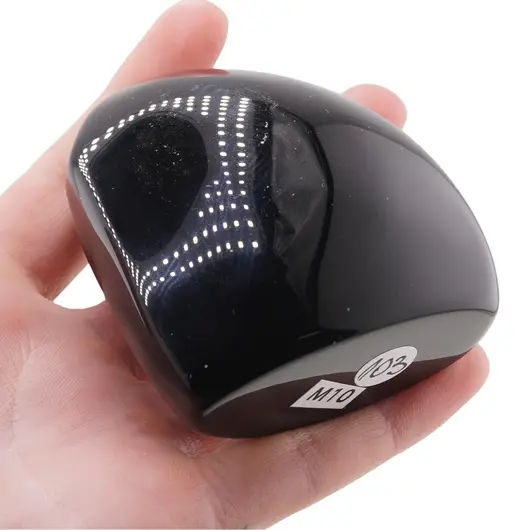 Obsidian slefuit unicat M10, 206g, imagine 3
