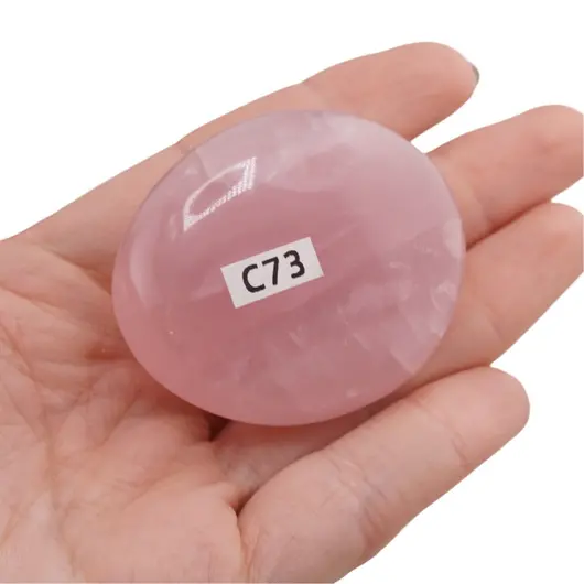 Palm stone Cuart roz C73, 66g, imagine 3