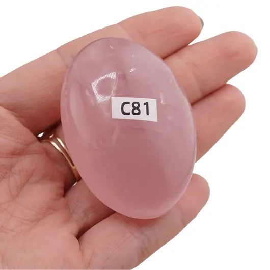 Palm stone Cuart roz C81, 62g, imagine 3