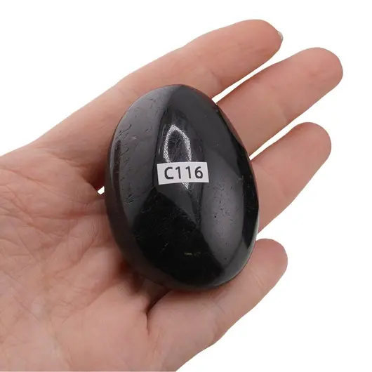 Palm Stone Turmalina neagra C116, 74g, imagine 3