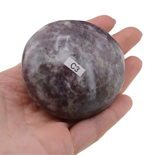 Palm Stone Turmalina roz C3, 170g, imagine 3