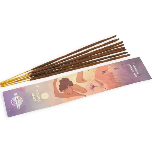 Betisoare parfumate Sacred Elements - Love Potion, 15g, imagine 3