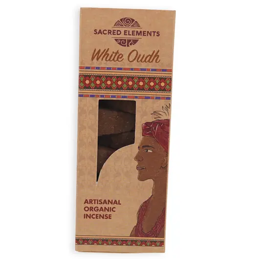 Conuri parfumate artizanale organice Sacred Elements - White Oudh 10 buc