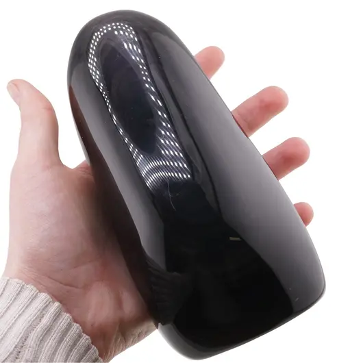 Obsidian slefuit unicat M35, 950g, imagine 3
