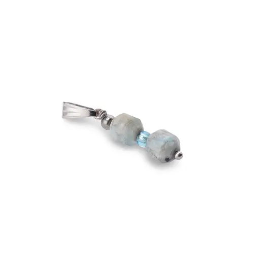 Pandantiv Larimar fatetat, 6mm, imagine 2