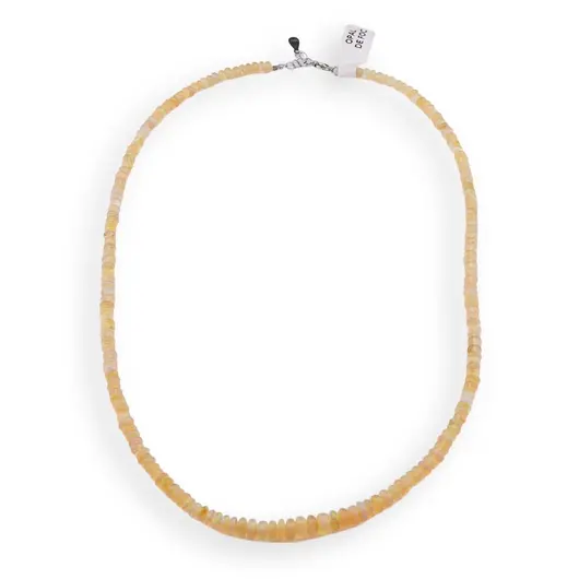 Colier Opal de foc rondele 4-6mm si argint 925, imagine 2