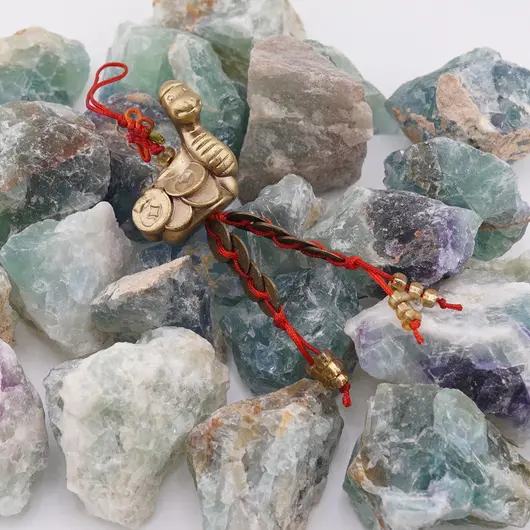 Amuleta canaf Feng Shui Sarpe cu monede chinezesti, imagine 2