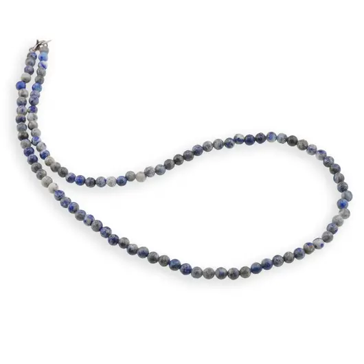 Colier Lapis lazuli deschis sfere 4mm