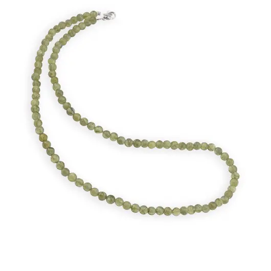 Colier Apatit verde sfere 4mm