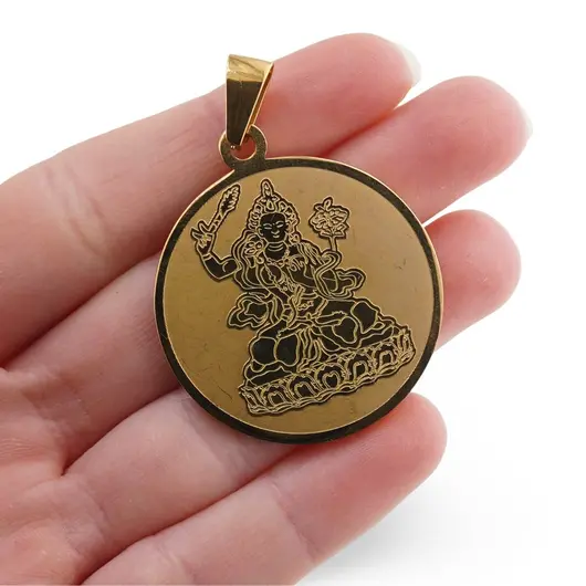 Pandantiv Feng Shui Manjushri si silaba Hrih, imagine 3