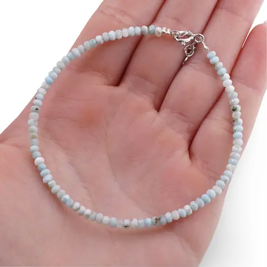 Bratara Larimar discuri fatetate, 3mm, imagine 5