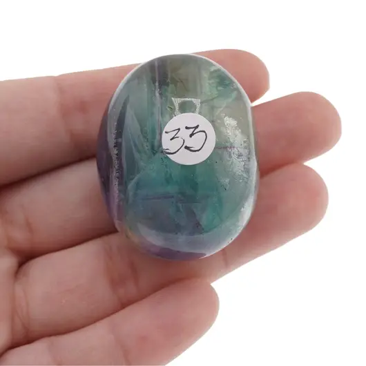 Fluorit, palm stone unicat, G35, imagine 3