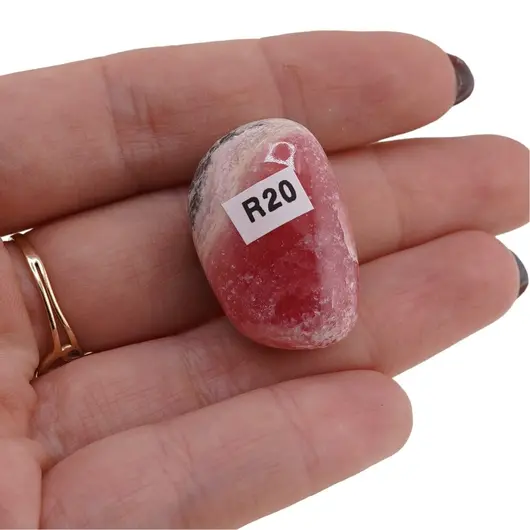Rodocrozit rulat, cristal natural unicat, R20, imagine 2