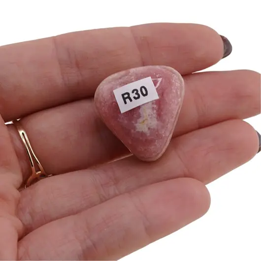 Rodocrozit rulat, cristal natural unicat, R30, imagine 2