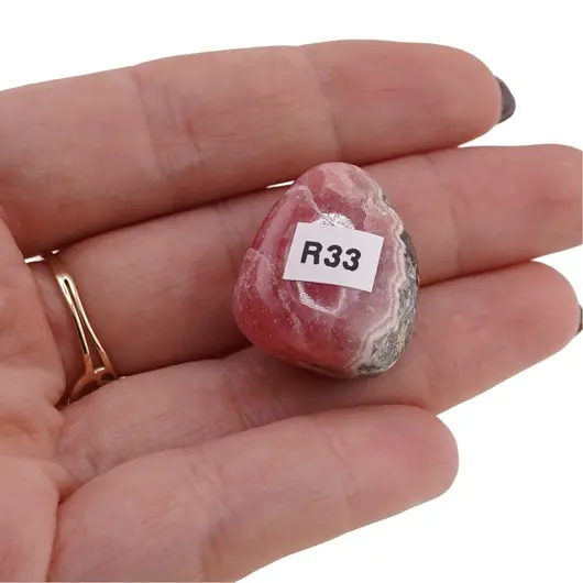 Rodocrozit rulat, cristal natural unicat, R33, imagine 2